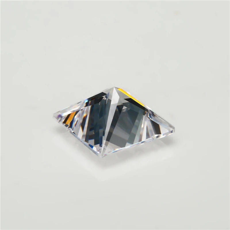Square Cushion White Cubic Zirconia Loose Stone