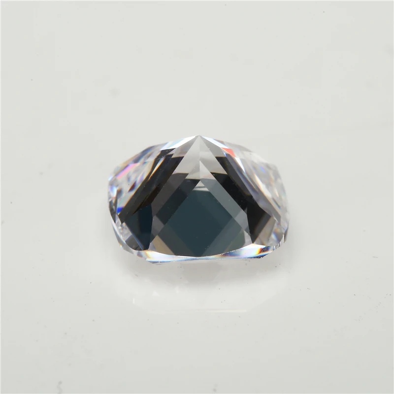 Square Cushion White Cubic Zirconia Loose Stone