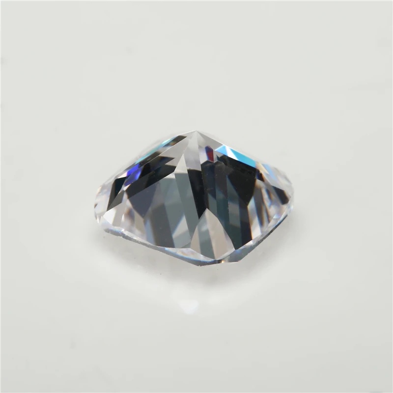 Square Cushion White Cubic Zirconia Loose Stone