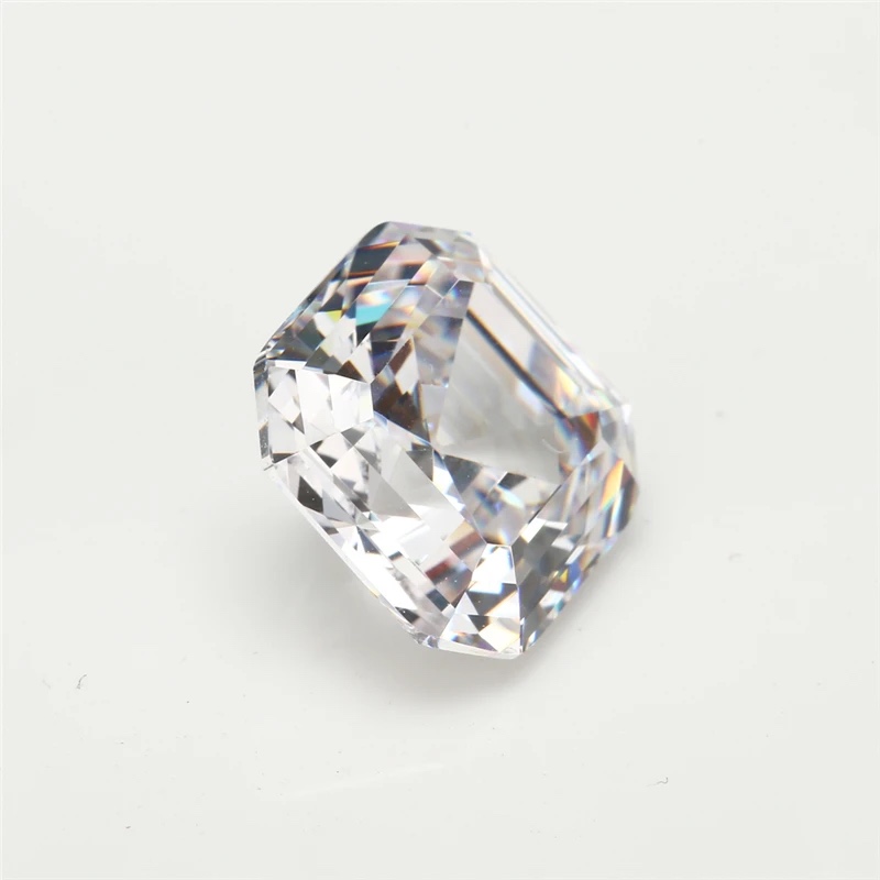 Square Cushion White Cubic Zirconia Loose Stone