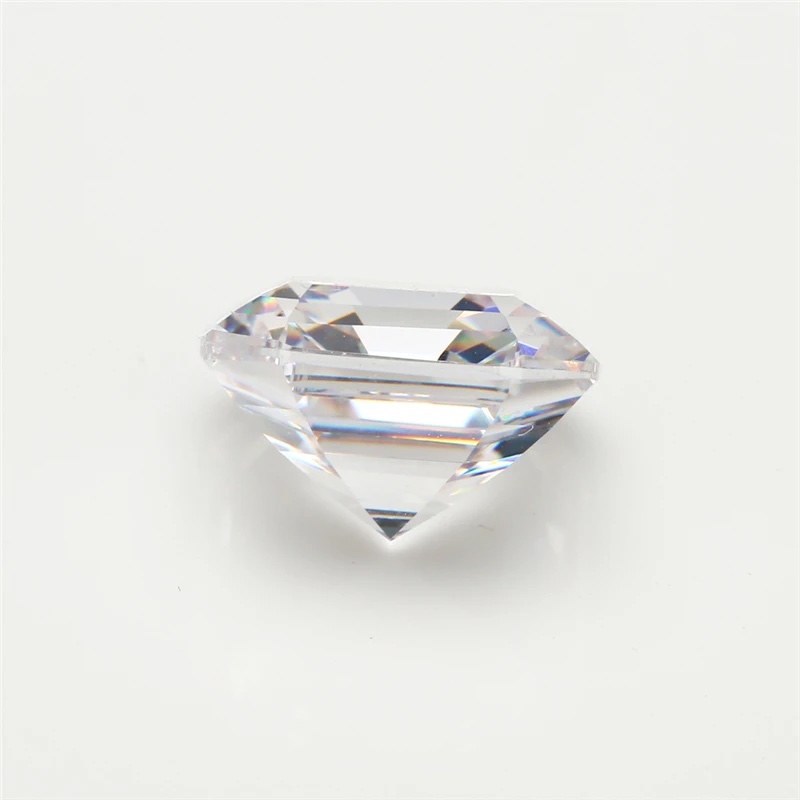 Square Cushion White Cubic Zirconia Loose Stone