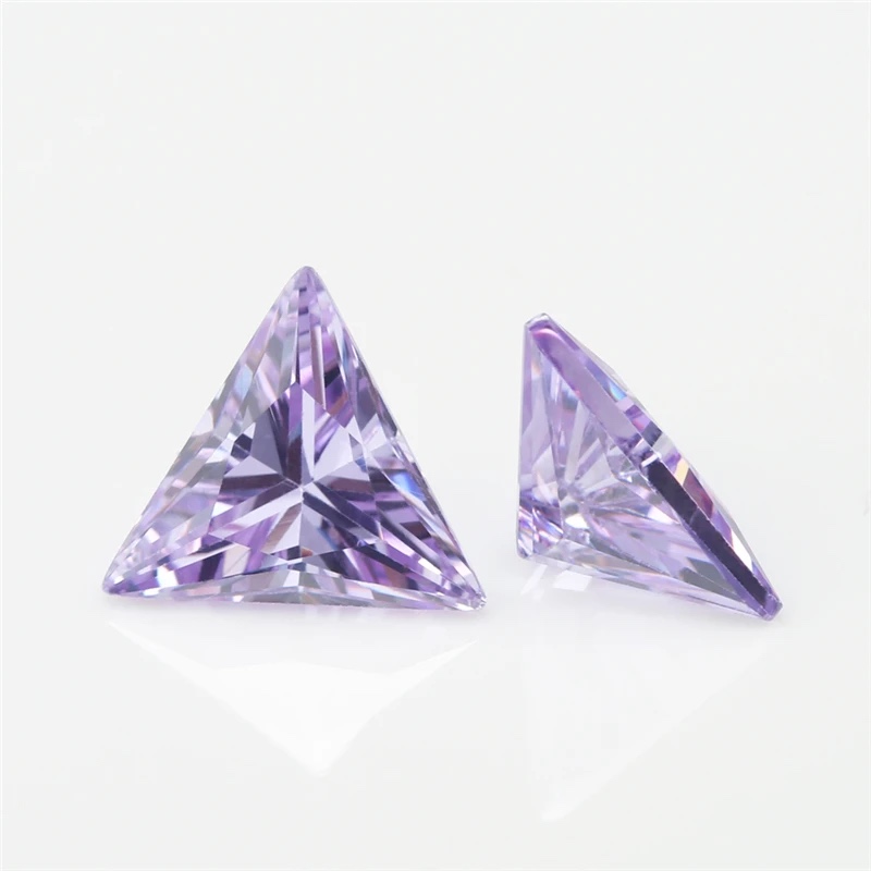 Triangle Trillion Colored Cubic Zirconia Loose Stone