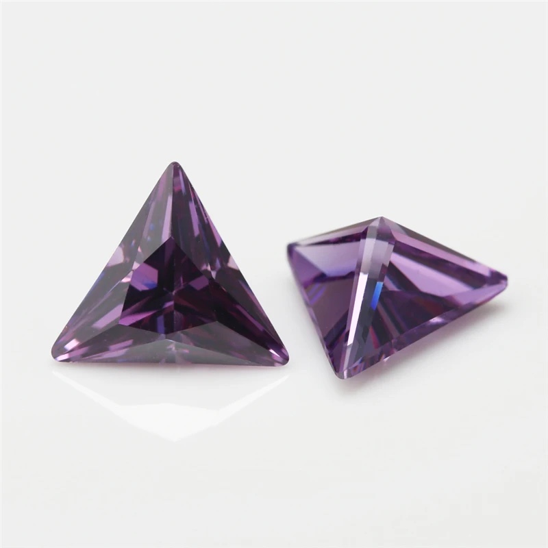 Triangle Trillion Colored Cubic Zirconia Loose Stone