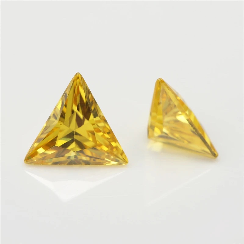 Triangle Trillion Colored Cubic Zirconia Loose Stone