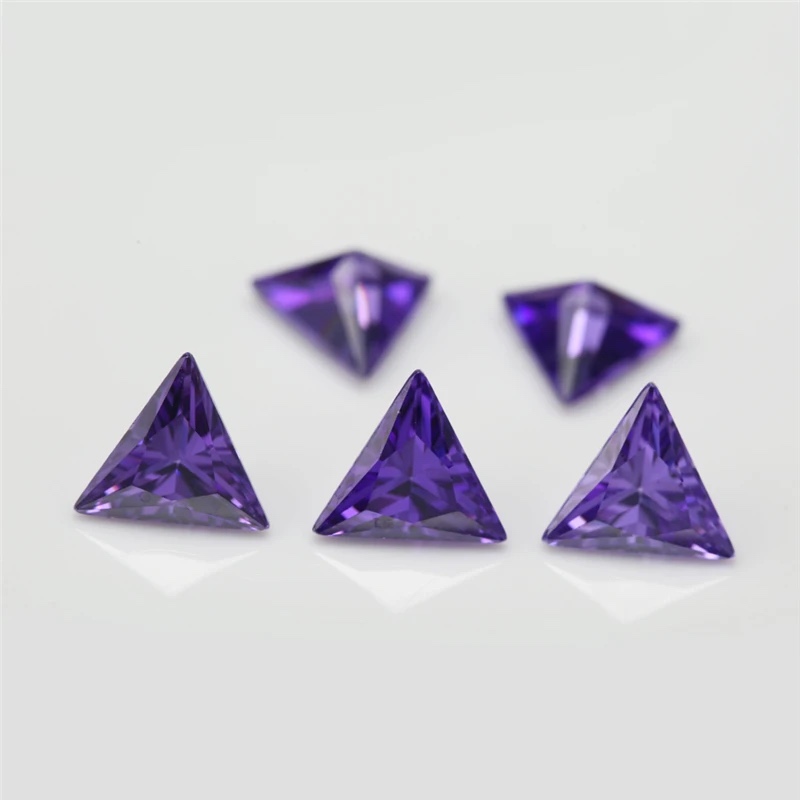 Triangle Trillion Colored Cubic Zirconia Loose Stone