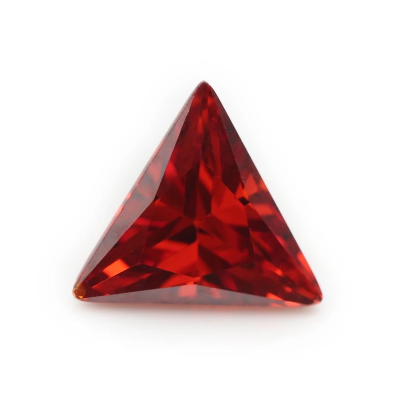 Triangle Trillion Colored Cubic Zirconia Garnet Loose Stone